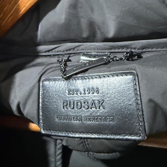 MEN'S RUDSAK CALCOT BLACK DOWN FILLED WINTER LEATHER SLEEVES - Picture 10 of 13